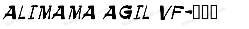 ALIMAMA AGIL VF字体转换